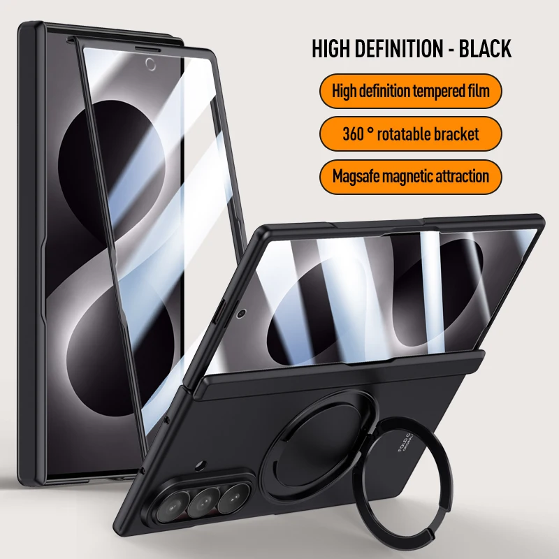 Premium All-in-One Case with Rotating Stand and Screen Protector - Smooth Finish
