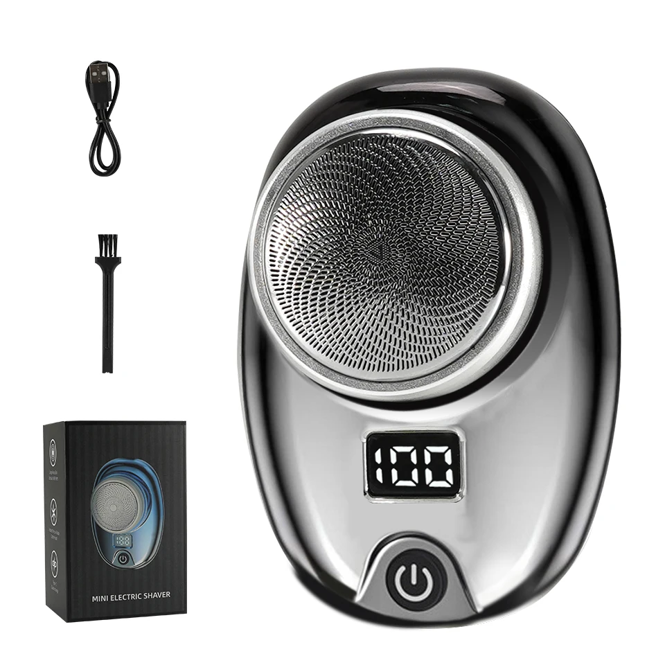 Electric Shaver Portable Razor Man Travel Wet And Dry USB Rechargeable Shaver Type-C Charging Mini Shaving Machine for Men
