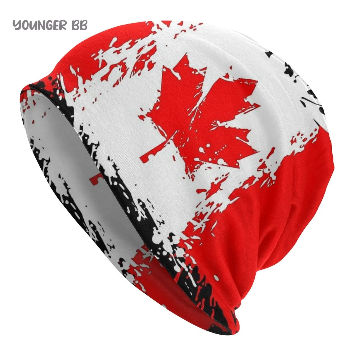 CanadaFlagMenWomensBeanieHatsCanadaFlagRedKnittedHatHipHop