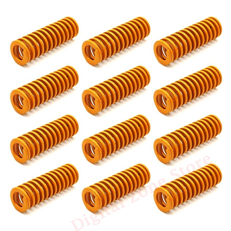 

12Pcs Bed Leveling Compression Springs 8*20mm for Creality CR-10 10S S4 Ender 3 Heatbed Springs Bottom Connect Leveling