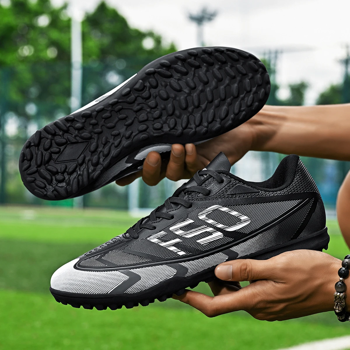 Enhanced Unisex Low-Top Football Boots - Breathable, Non-Slip in Two Vibrant Colors