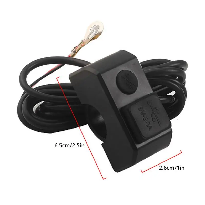 오토바이 휴대폰 충전기 듀얼 포트 어댑터, 방수 USB 자전거 빠른 어댑터, 대용량 충전, 오토바이 액세서리, 3A