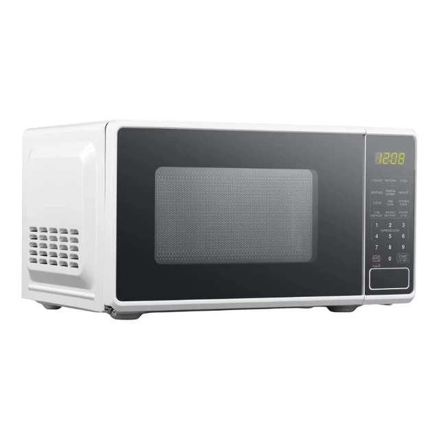 Mainstays 0.7 Cu ft Compact Countertop Microwave Oven, Red