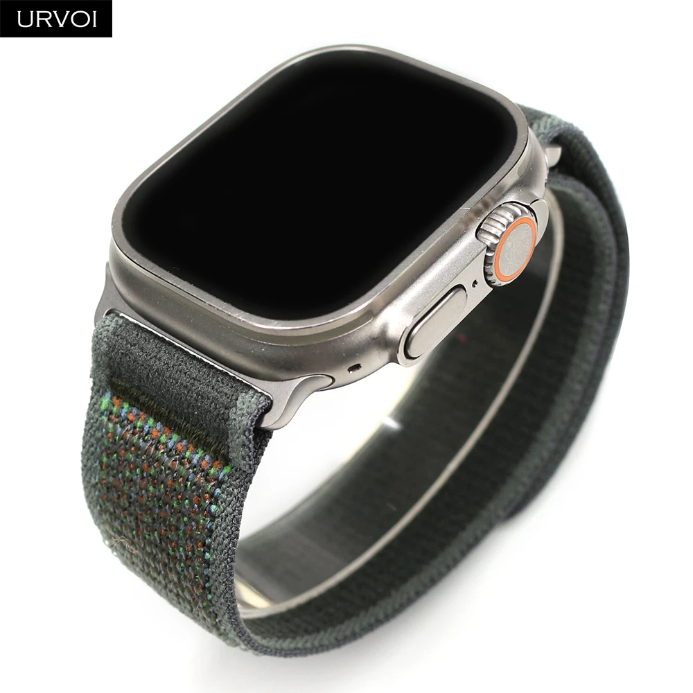 URVOI Lightweight Nylon Weave Watch Band with Pull Tab Closure