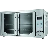 Oster Convection Oven, 8-in-1 Countertop Toaster Oven, XL Fits 2 16" Pizzas, Stainless Steel French Door 1