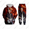 Johnny Hallyday 3d Print Hoodie Pants Suit Male Casual Sweashirt Pullover Men Tracksuit Set Fashion Men's Clothing 2Pcs Suits 4