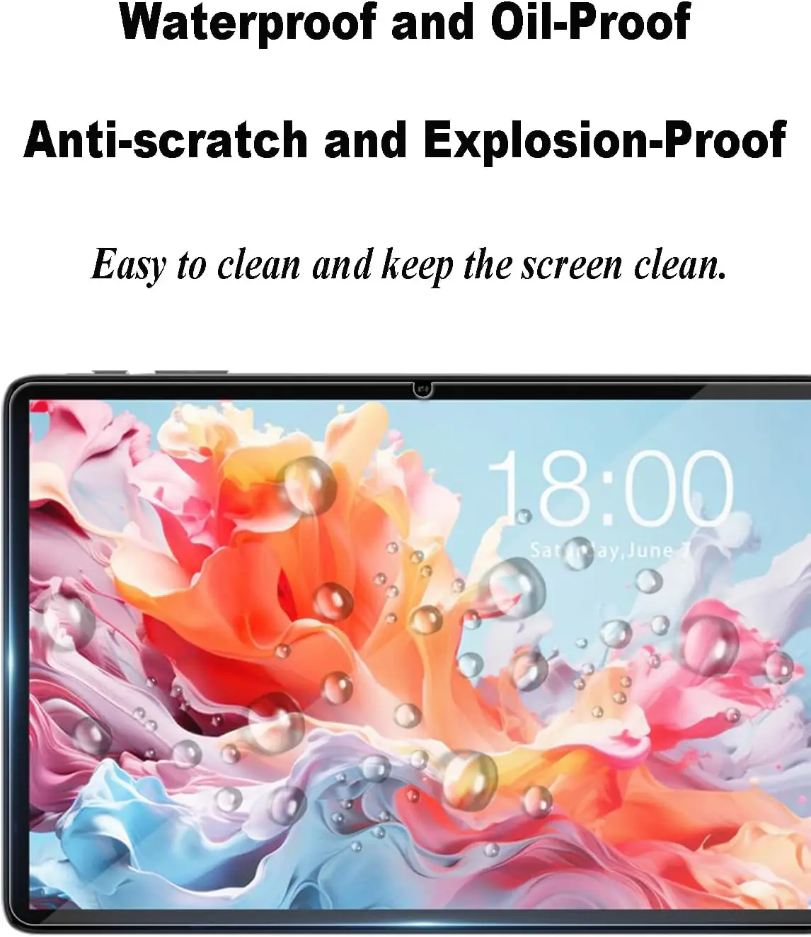 Premium Tablet Tempered Glass Screen Protector - Universal Fit, Various Sizes