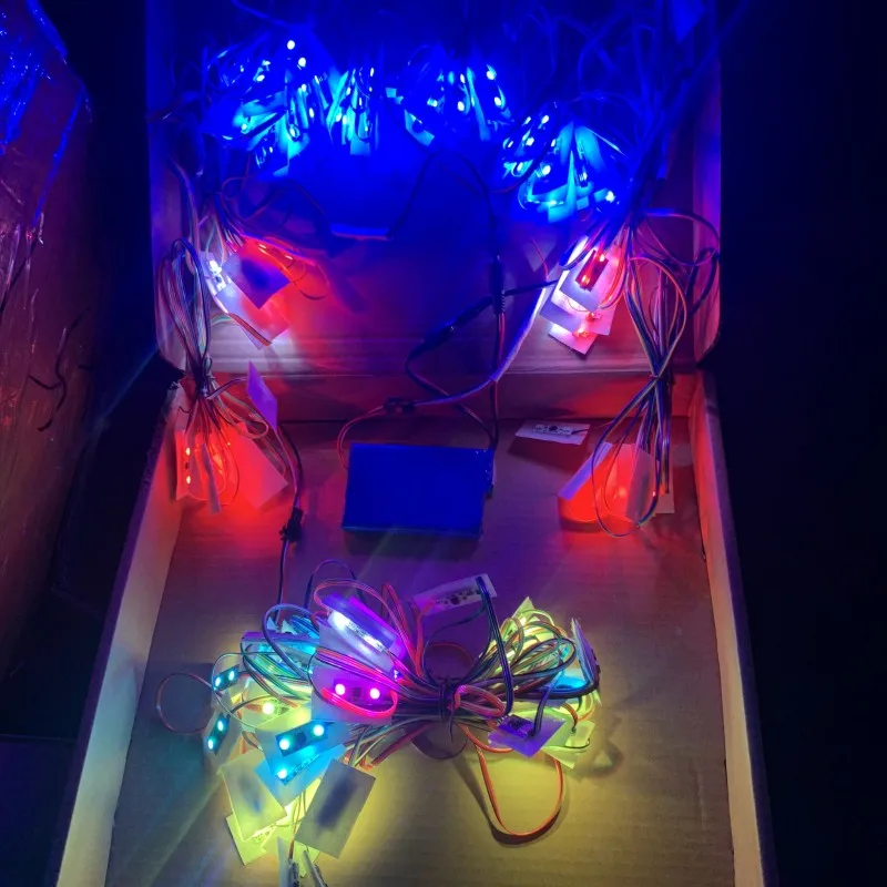 Show kite 13 square LED tadpole MLS brand pilot flat tail easy fly in day and night 30D Ripstop Nylon fabric inflatable LED KITE 6