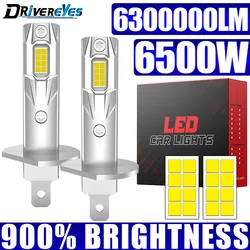 Ultra - Bright LED Headlight Bulbs - CANBUS 6500W High Power, Mini Wireless Design, 12V Plug & Play - H1