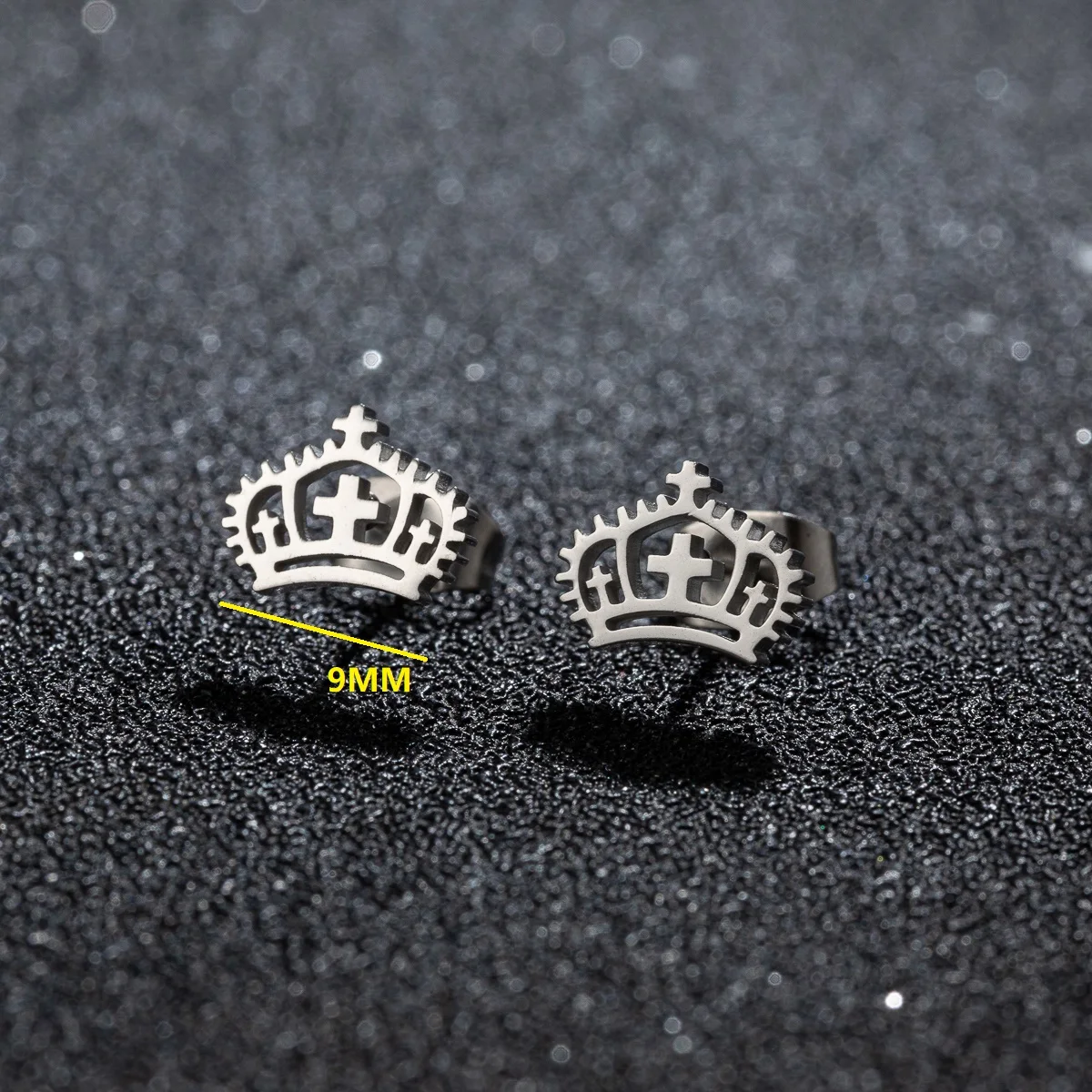 Tragus Piercing Edelstahl Kompass Stern Ohr stecker für Mädchen Prinzessin Königin Krone Charms Ohrring DIY Schmuck Geschenk – Detail 1