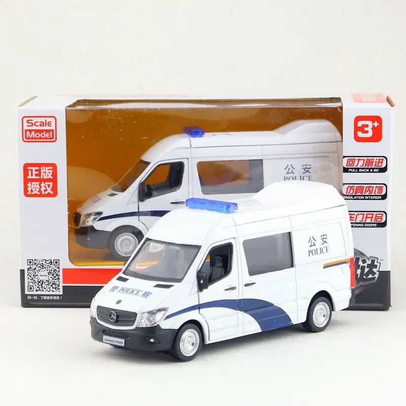 

Die Casts Collectible Model Cars Static Alloy Transport Car Birthday Gift 1:32 Benz-Sprinter SUV Toys for Children Home Decor