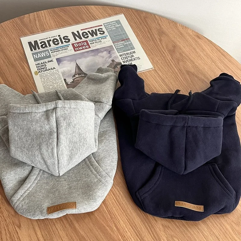 Pet clothes fleece dog hoodies for small medium dogs
