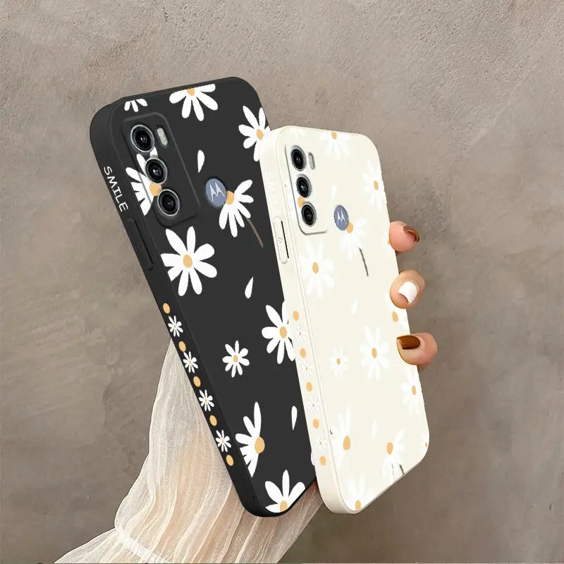 Elegant Daisy Silicone Phone Case - Delicate and Durable Floral Protection