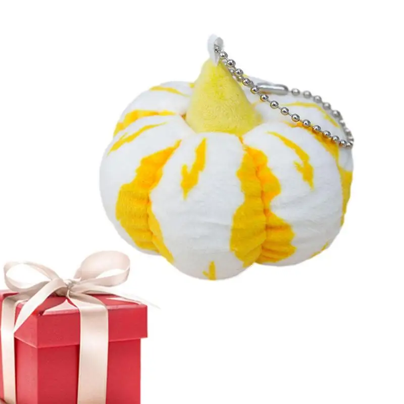 

Pumpkin Plush Halloween Keychain Key Holder Soft Keychain Pendant Stuffed Plush Toy Small Keychain Decor Kids Birthday Gift