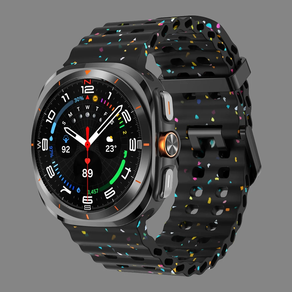 Sportarmbänder für Samsung Galaxy Watch Ultra 47 mm Zubehör Original Marine Armband Armband Correa Galaxy Watch 8 Ultra Band