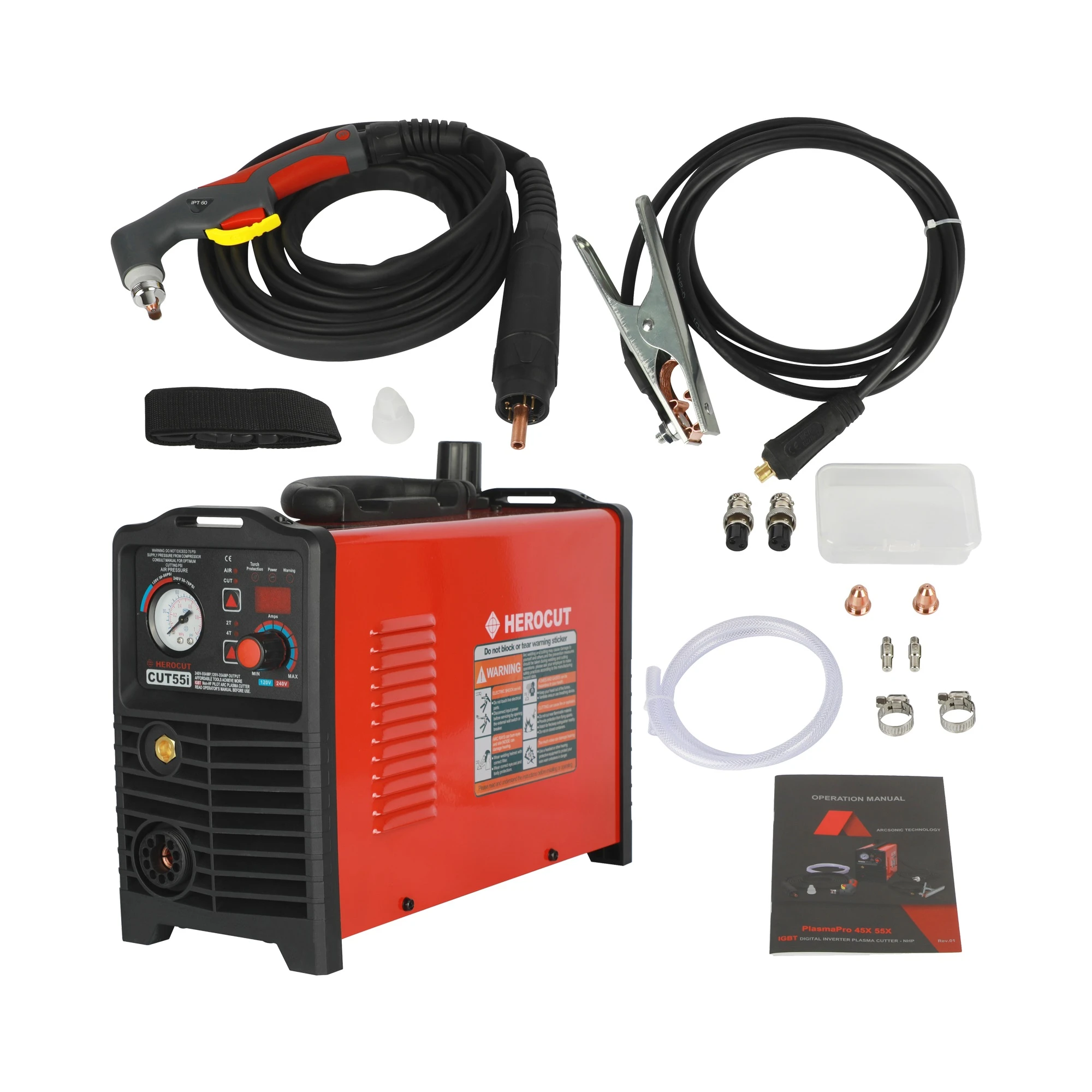 Cnc Nonhf Pilot Arc Cut55i Cut55x Digital Control Plasma Cutter Dual