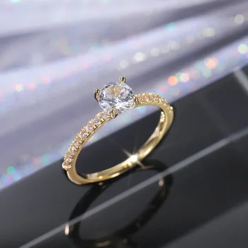 Round Zirconia Eternity Band – Women’s Wedding & Engagement Ring