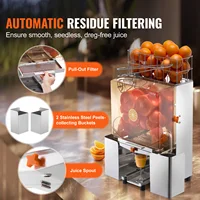 SucceBuy Machine commerciale de presse-agrumes d'orange extracteur de jus automatique presse-orange en acier inoxydable avec boîte de filtre extractible ﻿ 4
