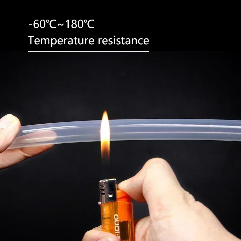 Silicone tube Rubber tubing Rubber tube Rubber hose Water pipe 1/3/5/10M Food Grade Silicone Tube for Aquarium Air Irrigation Water Connector Garden