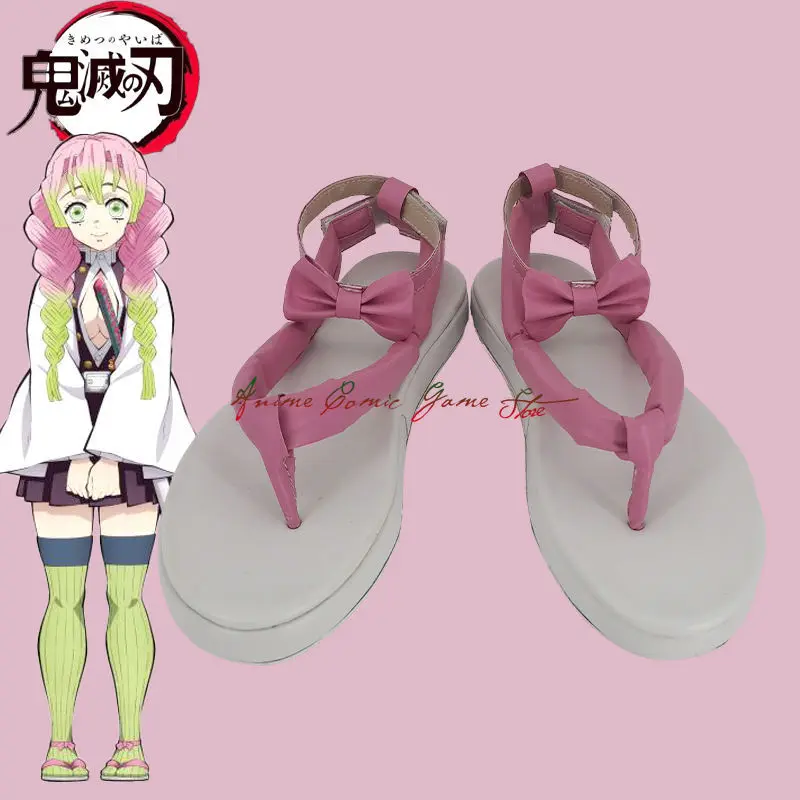 

Туфли для косплея Kanroji Mitsuri аниме рассекающий демонов киметсу No Yaiba Nezuko Mitsuri Kanroji Косплей Женщины для взрослых Kisatsutai