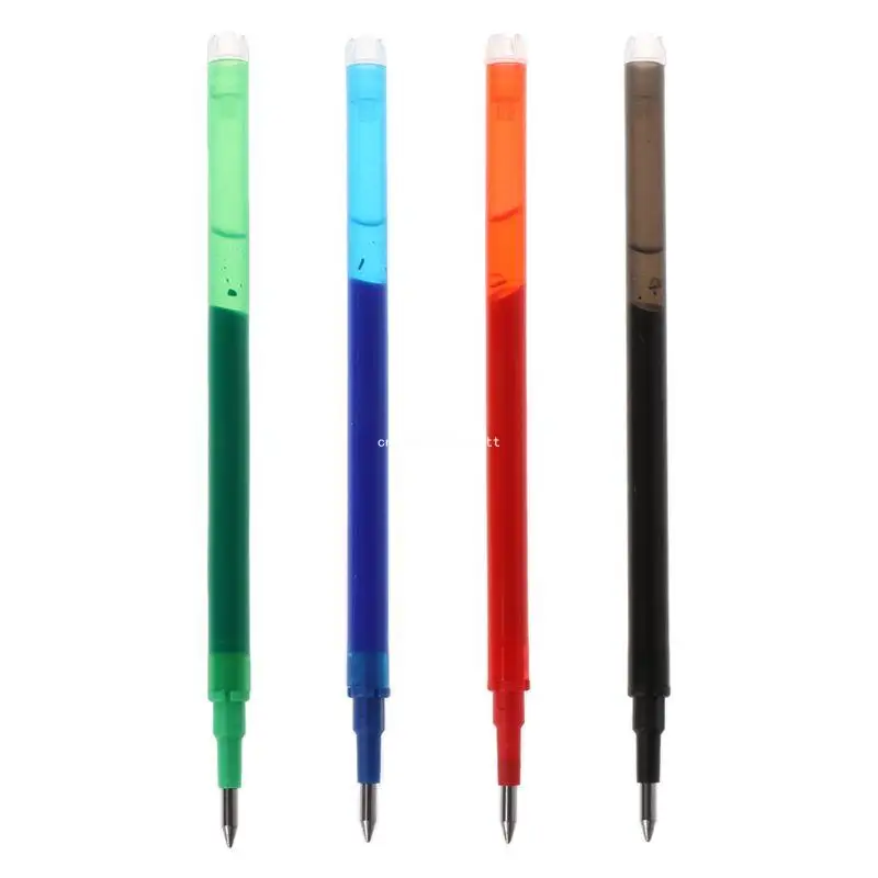 

5pcs Black Green Blue Red Erasable Gel Pen Refills Rods Large Capacity Writi Dropship