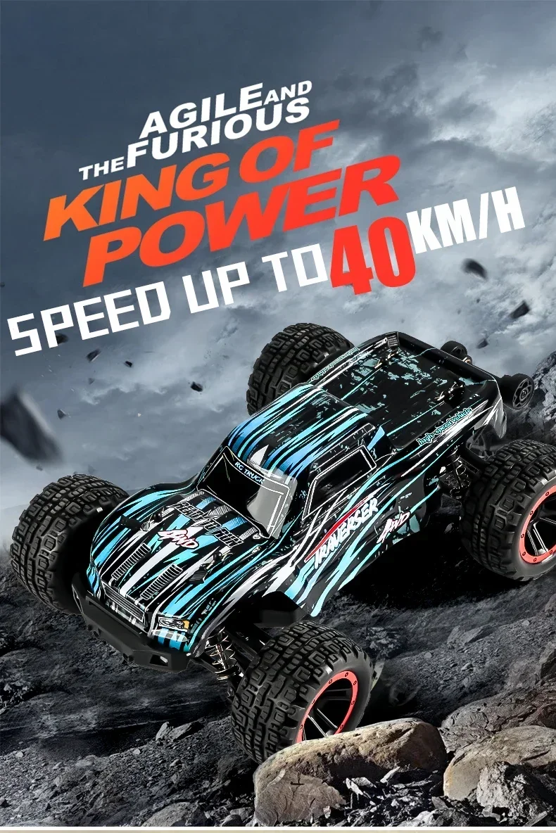 HBX T10 1/14 4WD RC 자동차 - 2.4G, 완전 비례 제어, 35km/h, 14세 이상용