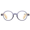 Round Blue Light Blocking Reading Glasses for Women Men Vintage Bamboo Legs Hyperopia Presbyopia diopter +1.0 +1.5 +2.0 +2.5 +3 5