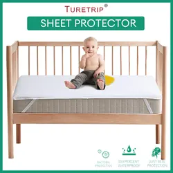 Crib Mattress Waterproof Protector: Anti-Mite & Bed Wetting Shield - 70x140cm