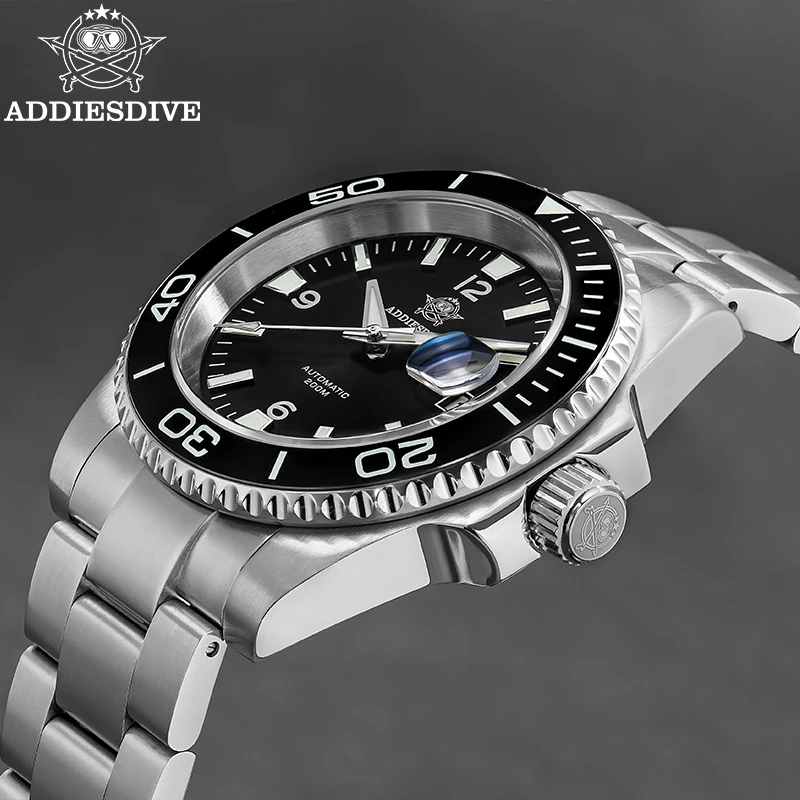 ADDIESDIVE Men's Watch NH35 Automatic Sapphire Glass Ceramic