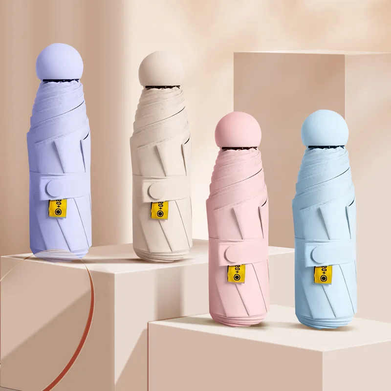 

Mini Capsule Umbrella Windproof anti-UV Protection Umbrella Portable Travel Rain Women Umbrella Pocket Children Umbrella