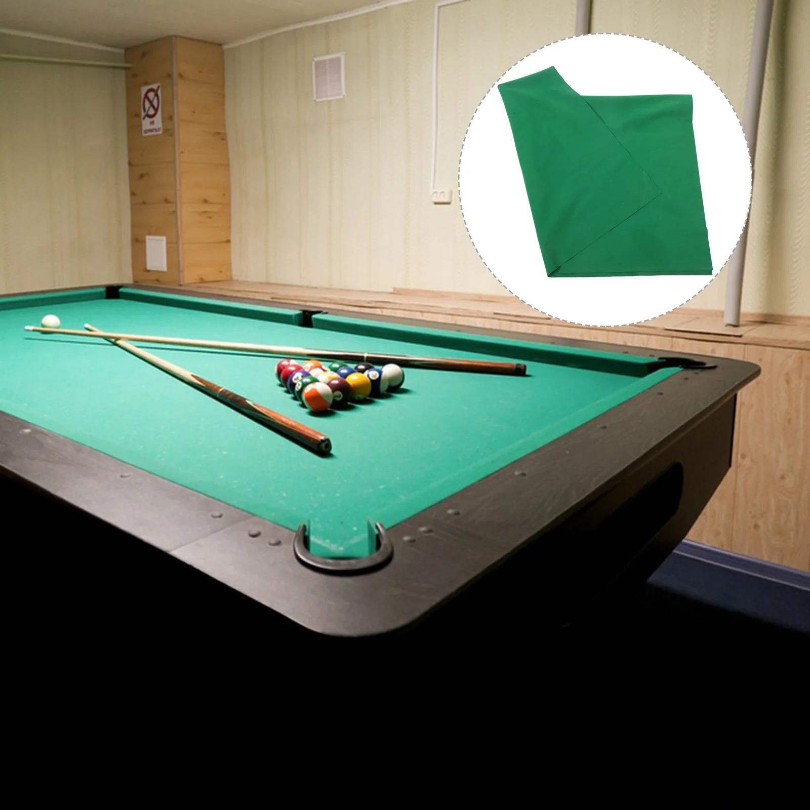Double Sided Pool Tablecloth Durable Material Billiard Table Replacement Cloth Easy Clean Snooker Balls Entertainment