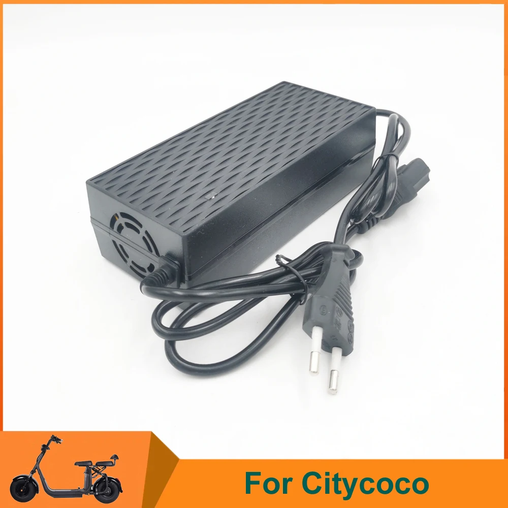 Citycoco Elektroroller-Batterieladegerät, Netzteil, 60 V, 2 A, Elektroroller, europäischer Standard, EU-US-Ladegerät