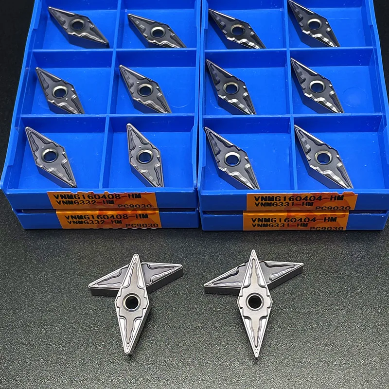 

VNMG160404 HM PC9030 VNMG160408 HM PC9030 Hard Alloy Blade High Quality Turning Tool Blade CNC Lathe Metal Turning Tool Blade