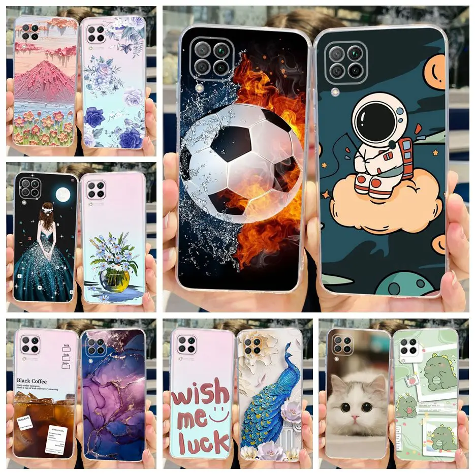 Per Huawei P40 Lite Case Huawei Nova 7I Cute Painted Cover Custodia In Silicone Trasparente Per Huawei Nova 7I P40Lite Fundas Soft Bags