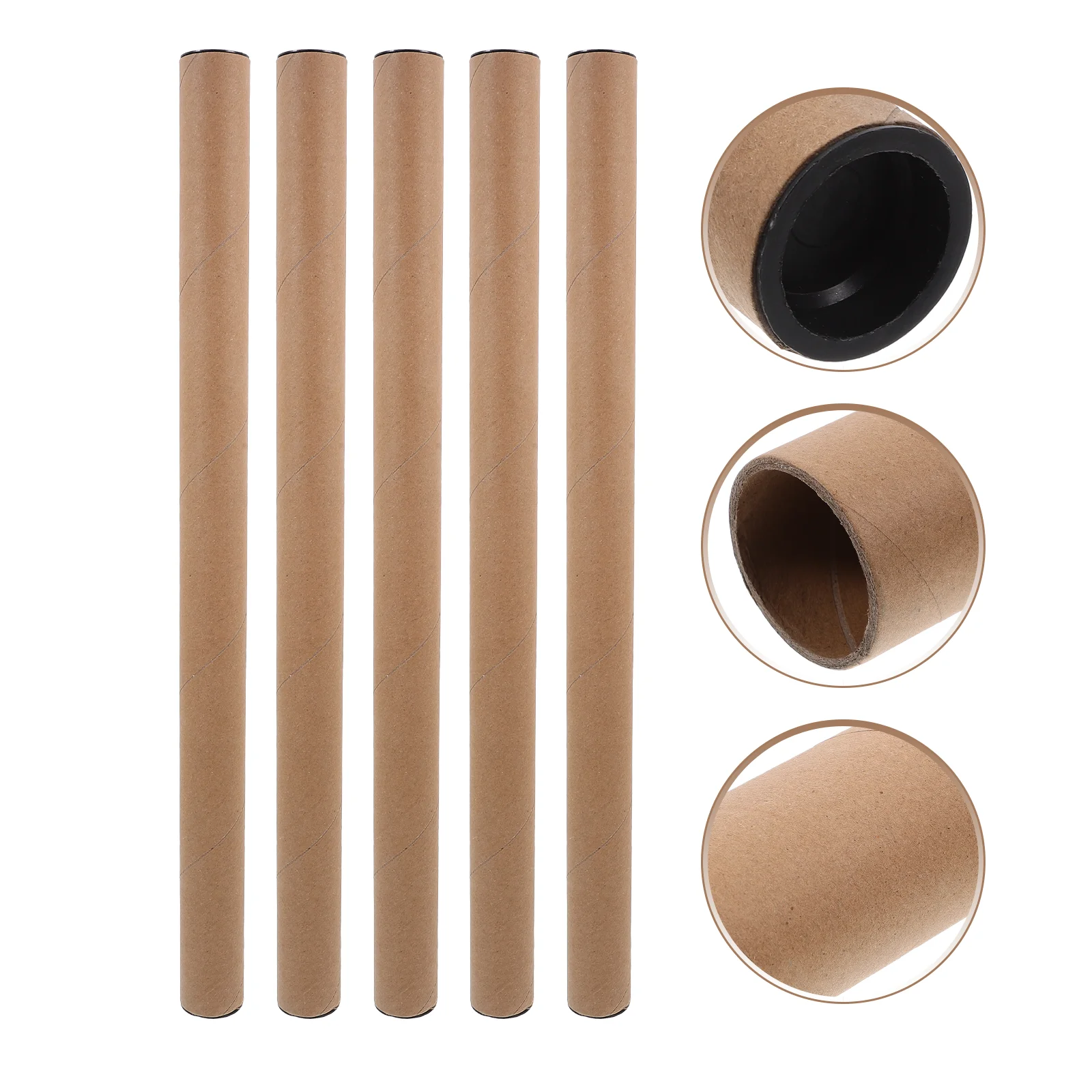 Poster Mailing Tube Cardboard Tubes Packaging Round Paper Storage Artwork 10 Pcs art transport tube