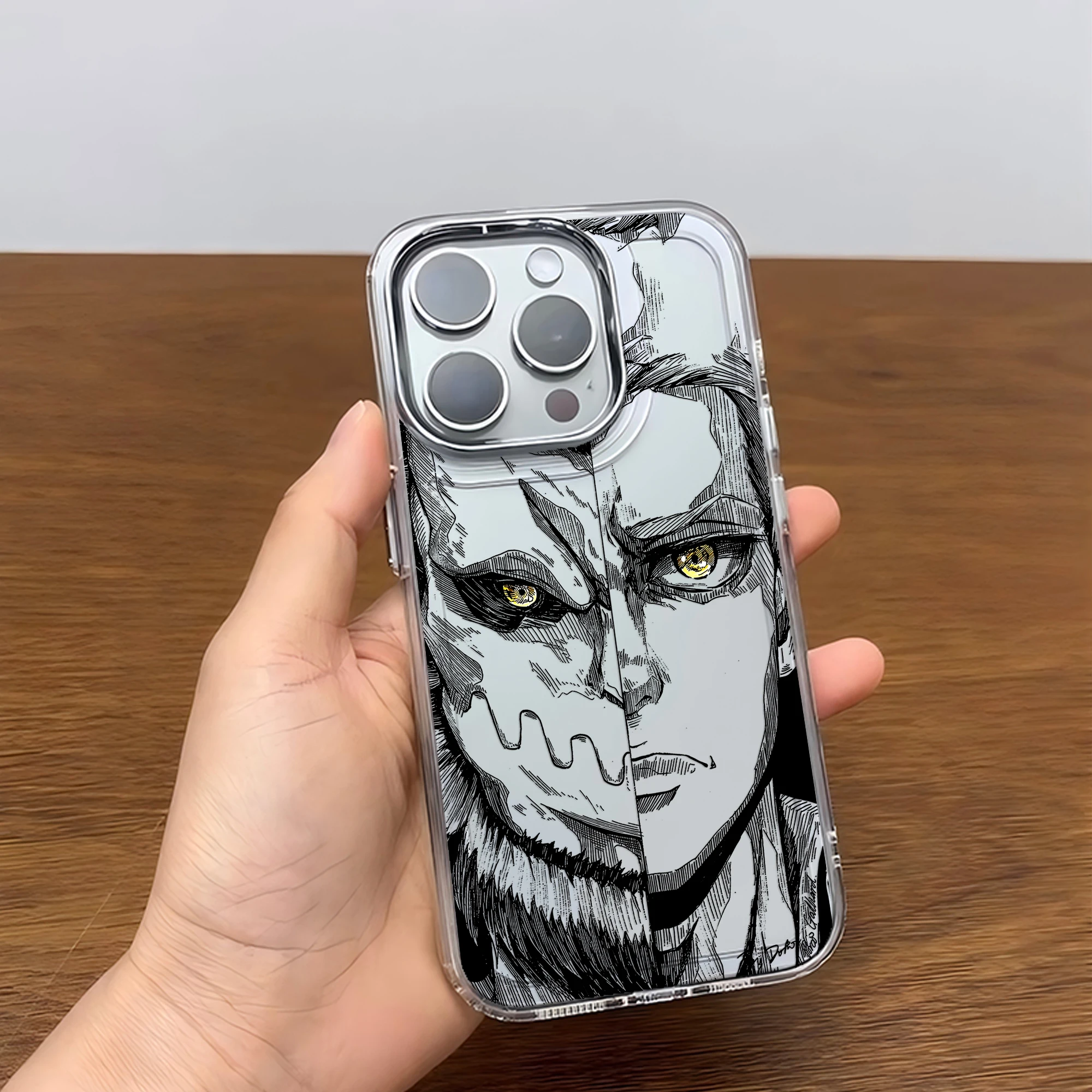 Anime Black Attack On Titan Soft Phone Case – Stylish Protective Cover