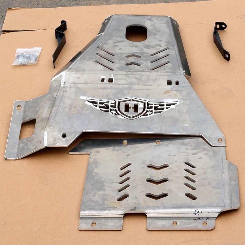 Wrangler JL underchassis protection plate modified Gladiator engine sand baffle