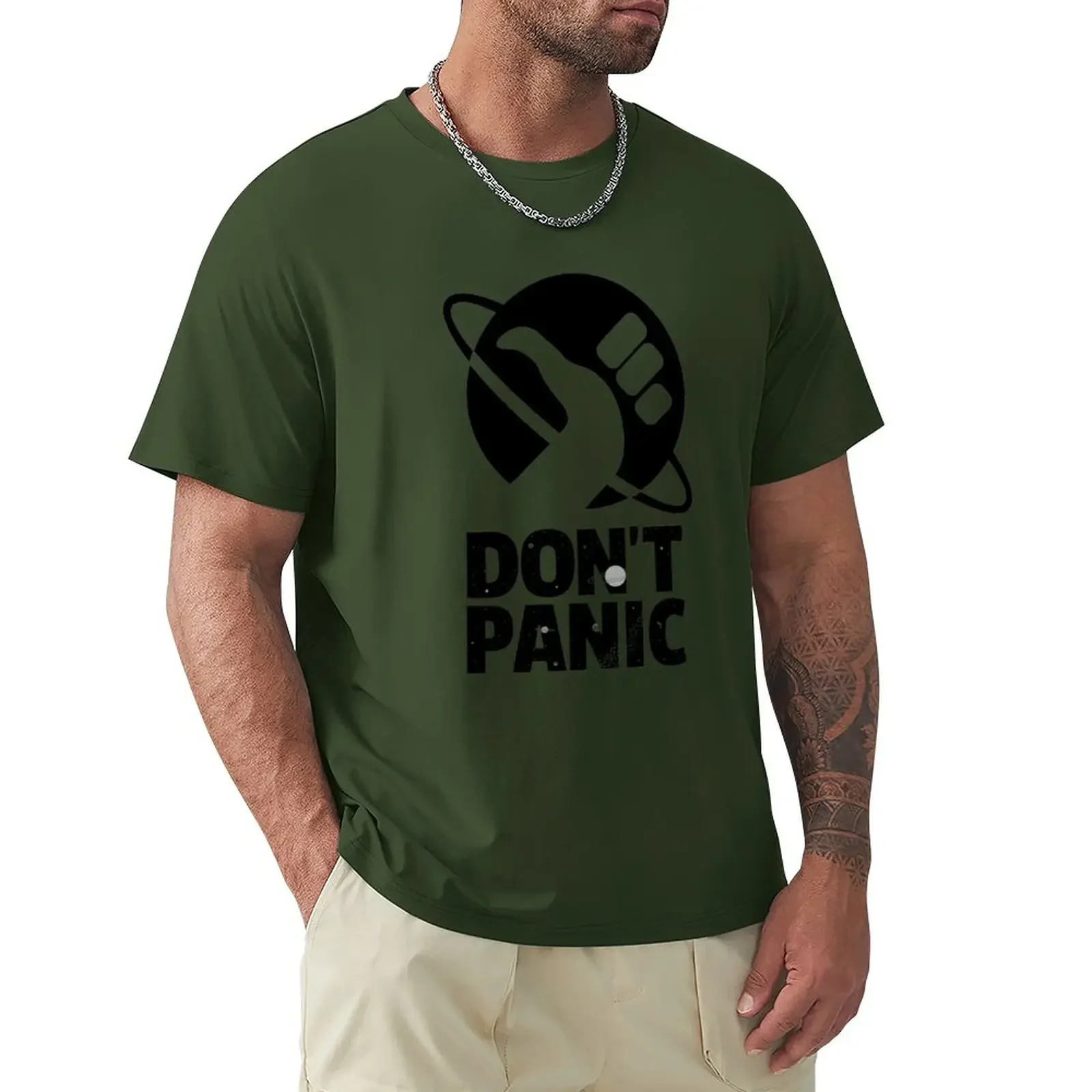 

Don_t Panic(1) T-Shirt Aesthetic clothing new edition anime fitted t shirts for men