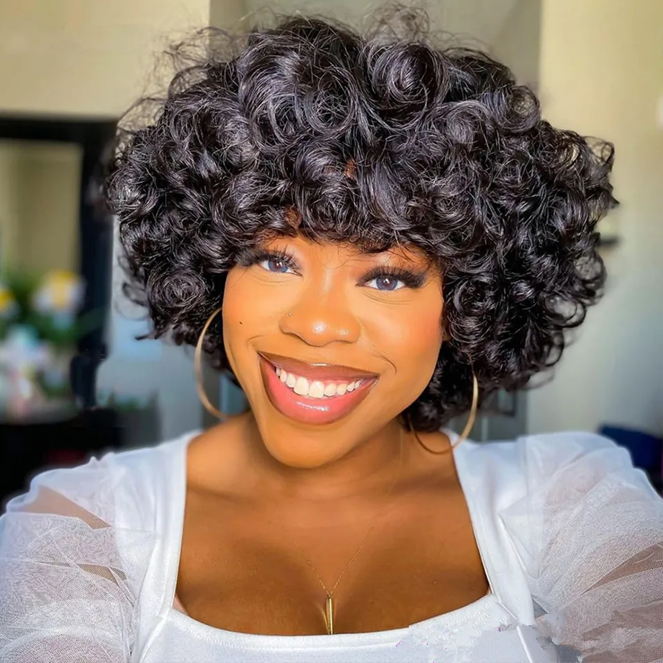 BrazilianBouncyCurlHumanHairBundlesBouncyCurlyHairExtensions