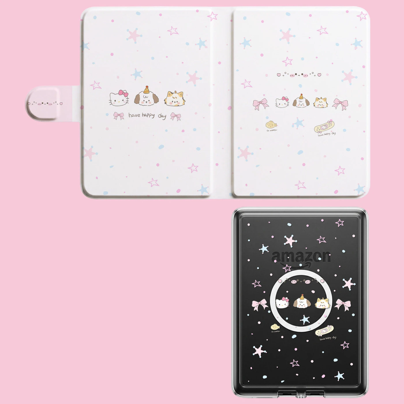 Versatile Kindle Case with Magnetic Detachable Cover and Auto Wake/Sleep Feature