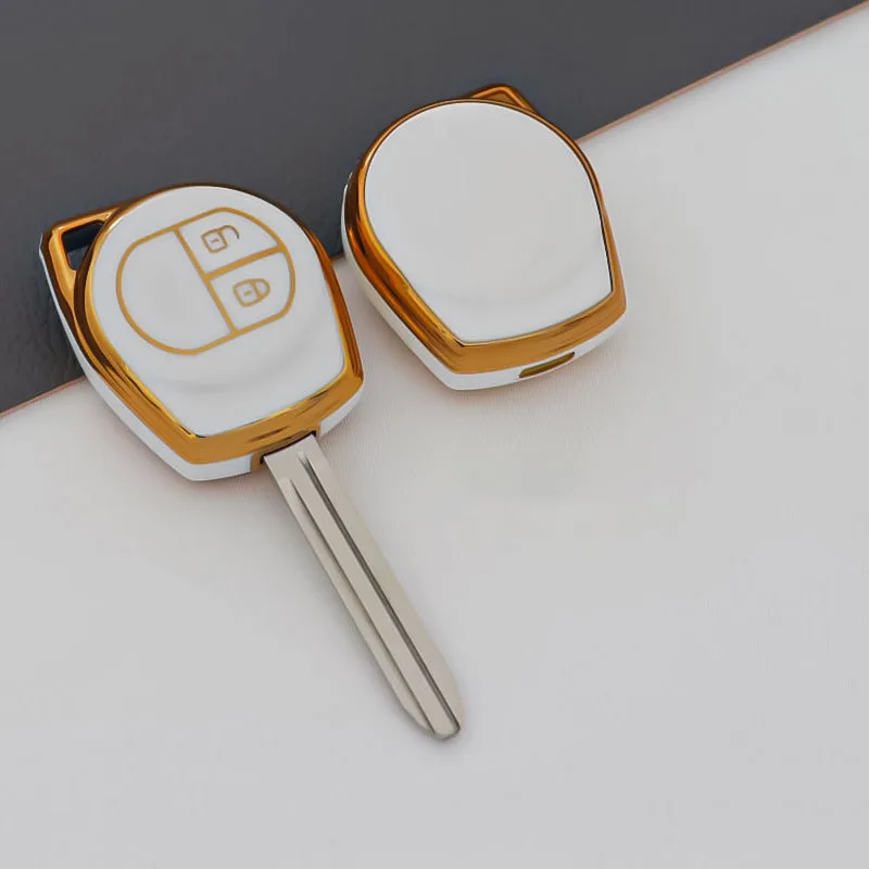 Enhanced TPU Car Key Case Cover Shell Fob Holder Protector