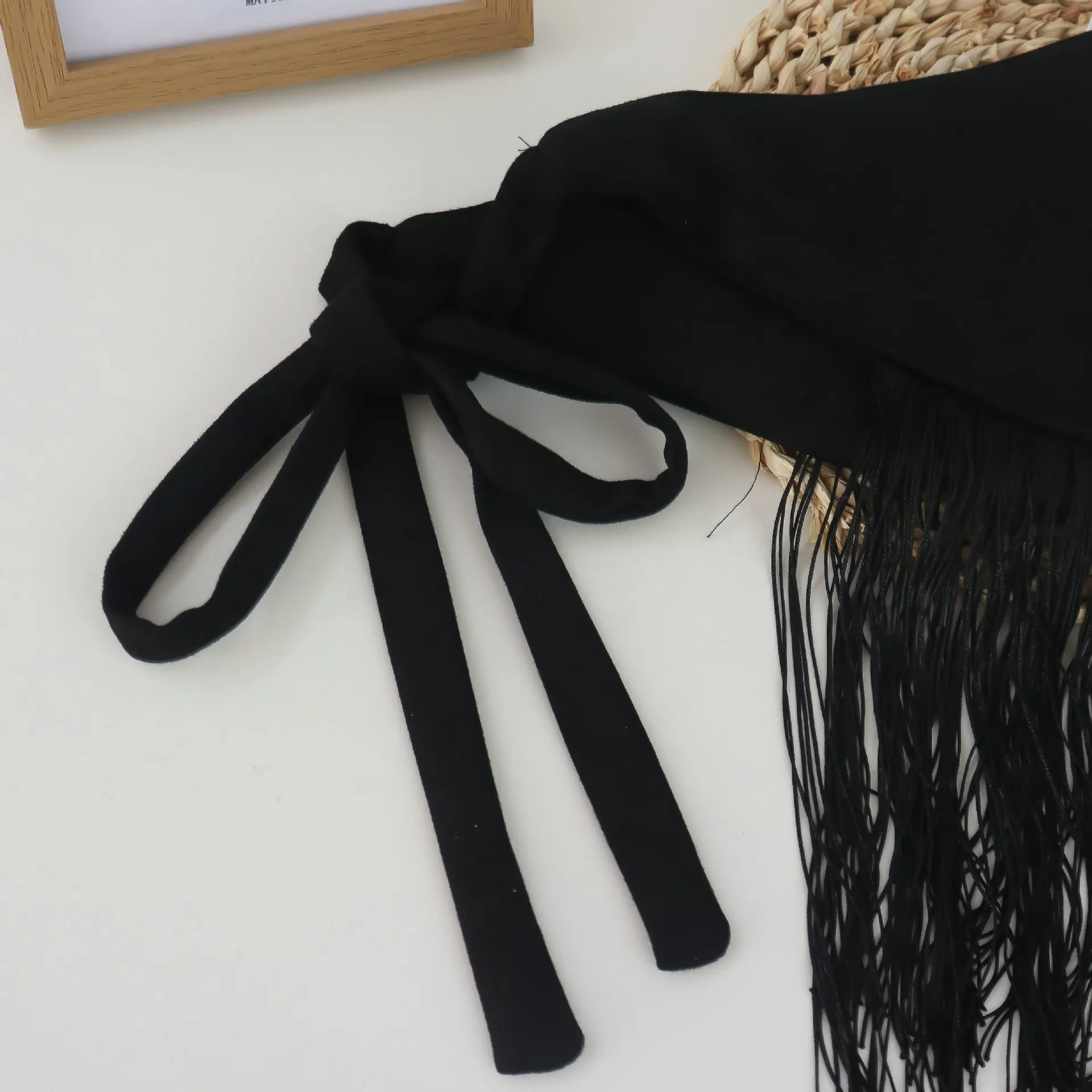 Millennium Hot Girl Style Leopardenmuster Quasten-Gürtel für Damen, amerikanischer Retro-Stil, breiter Gürtel mit Rock, Jeans-Taillenband, Schal – Detail 7
