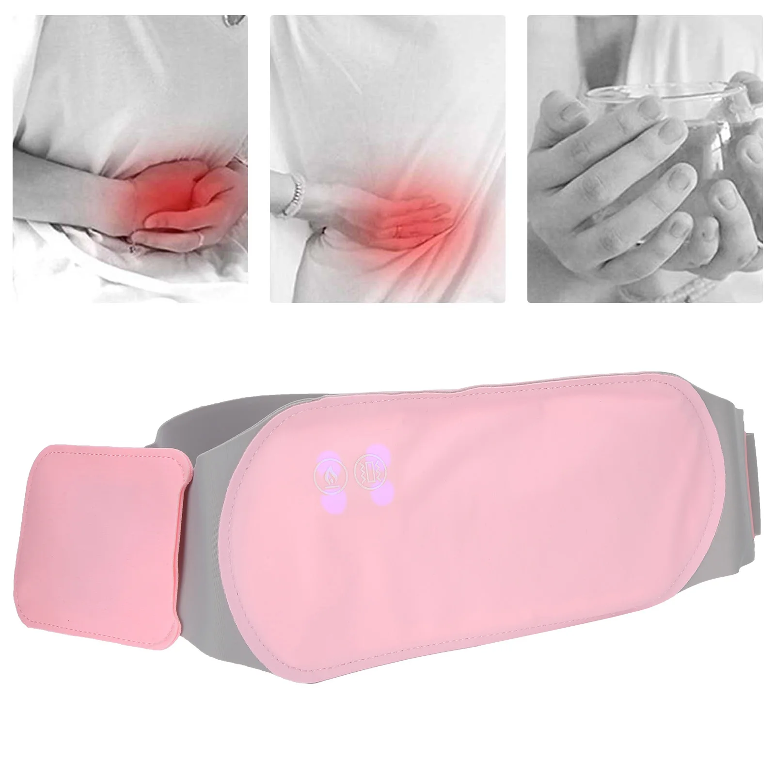Waist Heating Pad Warm Uterus Belt 3 Gears Menstrual Heating Pad ...