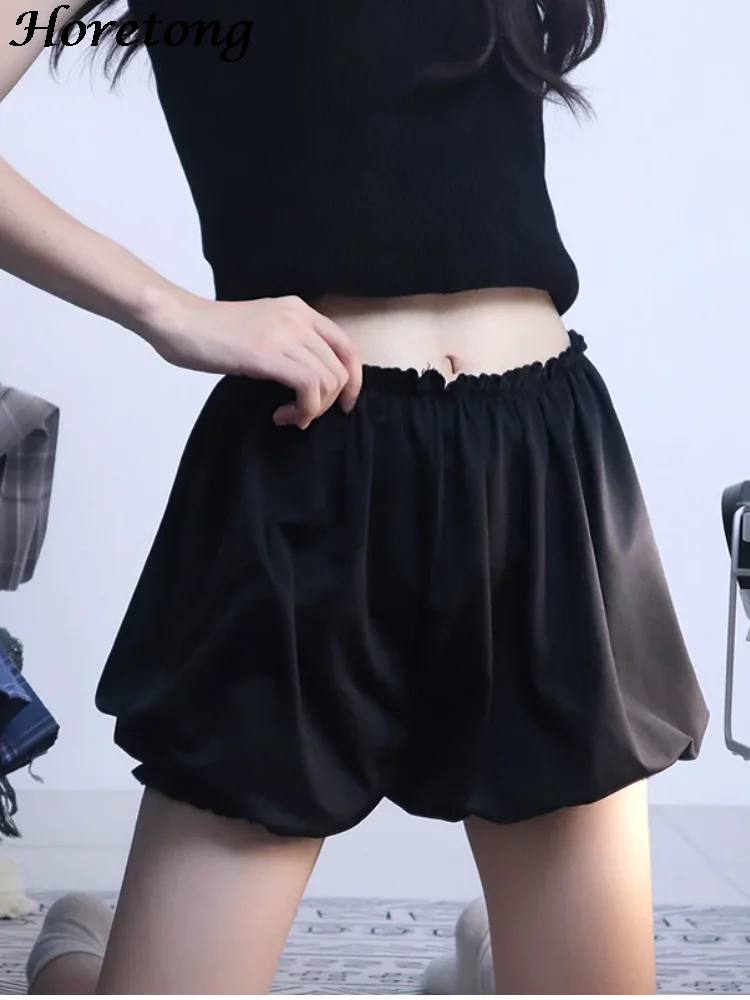 Safety Shorts Women Solid Casual High Waist Simple Female Bloomers Korean Anti Chafing Under Skirt Sweet Underwear safety shorts,high waist shorts