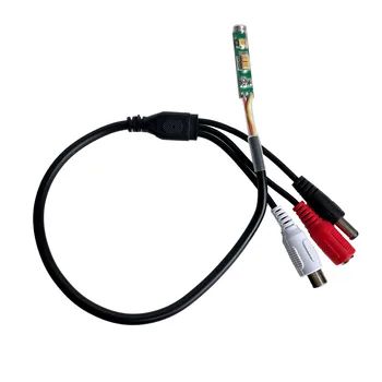 Uvusee-미니 RCA CCTV 마이크, 고감도 픽업 오디오 마이크, Cctv 보안 카메라 DVR 시스템용