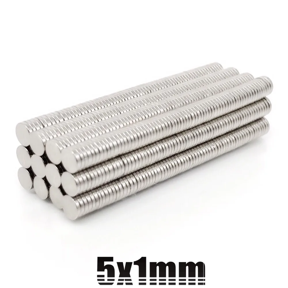 50 10000pcs 5x1 mm Mini Small Circular Magnets 5mmx1mm N35 Neodymium Magnet strong Dia 5x1mm Permanent NdFeB Magnets Disc 5*1 mm neodymium magnets