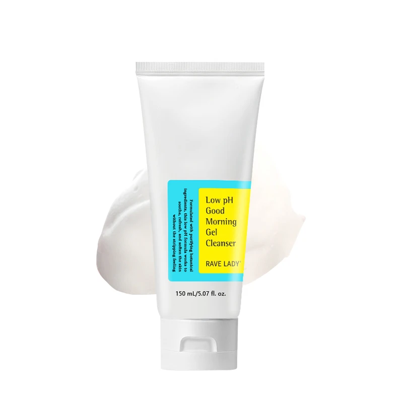 Facial Cleanser RAVE LADY Low PH 150ml Facial Cleanser Gentle Oil Control Moisturizing Face Wash Whitening Facial Foam Exfoliating Deep Remove
