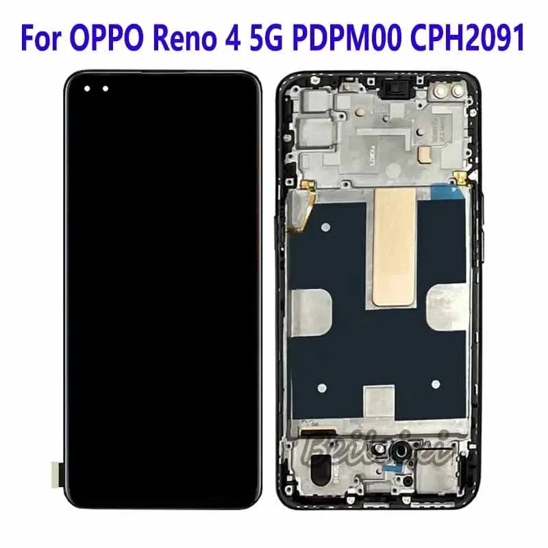 

For OPPO Reno 4 5G / Reno 4 PDPM00 PDPT00 CPH2091 LCD Display Touch Screen Digitizer Assembly For OPPO Reno4 CPH2113