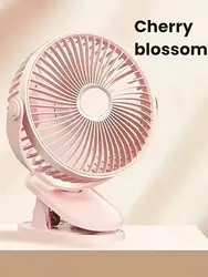 Portable USB - Powered Mini Fan with Long Battery Life and Strong Airflow in 4 Vibrant Colors (Pink)