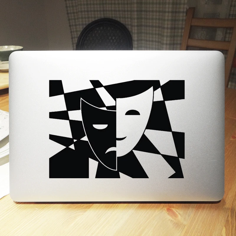 

Abstract Mask Art Vinyl Laptop Stickers For Macbook Air 11 13 Pro 14 16 Retina 12 15 Inch Mac Notebook Cover Skin Computer Decal